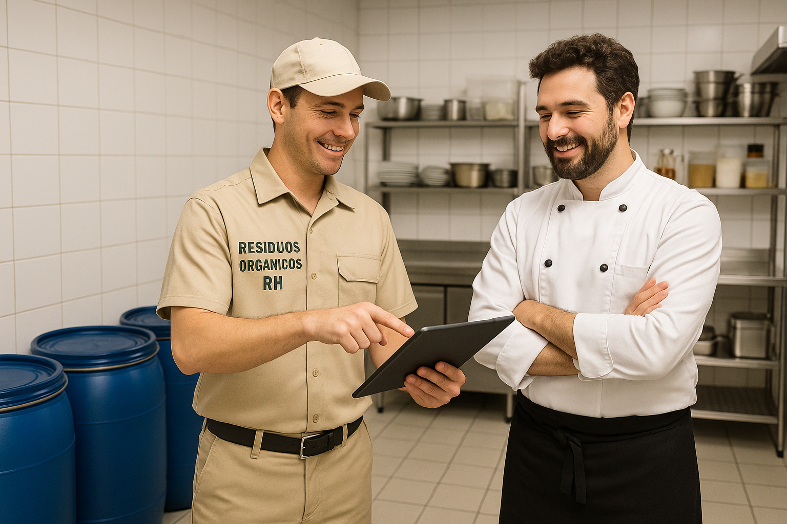 Recolección y transporte de residuos orgánicos en hoteles y restaurantes